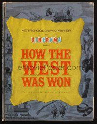 1y367 HOW THE WEST WAS WON souvenir program book '64 John Ford, all-star western cast in Cinerama!