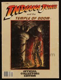 1y029 INDIANA JONES & THE TEMPLE OF DOOM collector's edition magazine '84 art by Bruce Wolfe!
