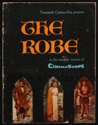 1y386 ROBE souvenir program book '53 Richard Burton, Jean Simmons, Victor Mature, Ancient Rome!