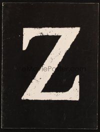 1y408 Z souvenir program book '69 Yves Montand, Costa-Gavras murder mystery classic!