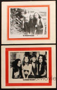 1y110 CULT 6 8x10 stills on 11x14s R76 wild images from The Manson Massacre!