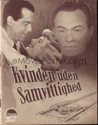 1y263 DOUBLE INDEMNITY Danish program '44 Wilder, Stanwyck, MacMurray, Robinson, different images!