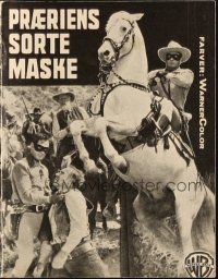 1y284 LONE RANGER Danish program '56 different images of Clayton Moore, Silver & Tonto!