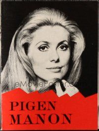 1y288 MANON 70 Danish program '68 different images of sexy Catherine Deneuve in title role!