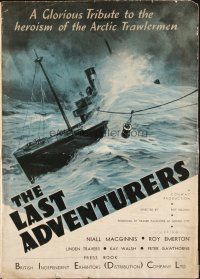 1y498 LAST ADVENTURERS English pressbook '37 Niall MacGinnis, English fisherman disaster movie!