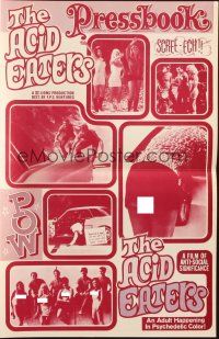 1y520 ACID EATERS pressbook '67 the sexploitation film of anti-social significance!