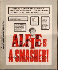 1y534 ALFIE pressbook '66 British cad Michael Caine loves them and leaves them, ask any girl!