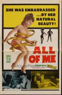 1y539 ALL OF ME pressbook '63 she was embarrassed by her natural naked beauty!