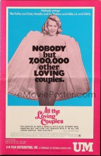 1y540 ALL THE LOVING COUPLES pressbook '69 wife-swapping, it's happening in your neighborhood!