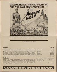 1y554 APACHE GOLD pressbook '65 Winnetou - 1. Teil, Lex Barker, German western!