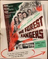 1y734 FOREST RANGERS pressbook '42 Fred MacMurray, Paulette Goddard, Susan Hayward