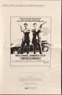 1y806 HICKEY & BOGGS pressbook '72 Bill Cosby & Robert Culp keep firing until they hit anything!