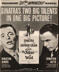1y839 JOKER IS WILD pressbook '57 Frank Sinatra as Joe E. Lewis, sexy Mitzi Gaynor, Jeanne Crain!