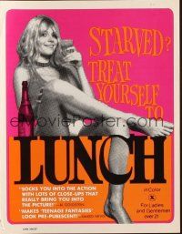 1y867 LUNCH pressbook '73 if you're starved, treat yourself to sexy Velvet Busch for lunch!