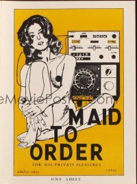 1y869 MADE TO ORDER pressbook '79 Maid to Order for his private pleasures!