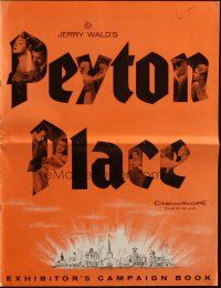 1y913 PEYTON PLACE pressbook '58 Lana Turner, from a novel of small town life by Grace Metalious!