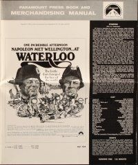 1y987 WATERLOO pressbook '70 great artwork of Rod Steiger as Napoleon Bonaparte!