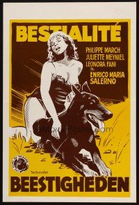 1z563 DOG LAY AFTERNOON Belgian '76 Bestialita, Philippe March, Juliette Mayniel