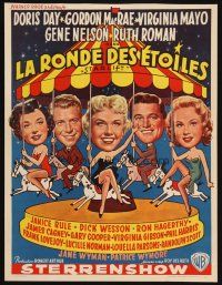 1z722 STARLIFT Belgian '53 Gary Cooper, James Cagney, Doris Day, Virginia Mayo & all-star cast!