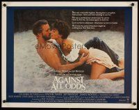 1z010 AGAINST ALL ODDS int'l 1/2sh '84 Jeff Bridges makes out with Rachel Ward on the beach!