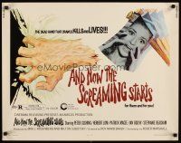 1z014 AND NOW THE SCREAMING STARTS 1/2sh '73 sexy terrified girl & art of severed hand!