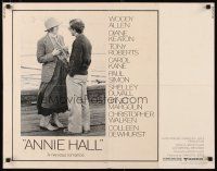 1z018 ANNIE HALL 1/2sh '77 full-length Woody Allen & Diane Keaton, a nervous romance!