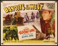 1z025 BANDITS OF THE WEST style A 1/2sh '53 Allan Rocky Lane & his stallion Black Jack, western!
