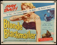 1z050 BLONDE BLACKMAILER 1/2sh '58 bad girl Susan Shaw's body was the secret to the shakedown!
