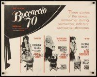 1z056 BOCCACCIO '70 1/2sh '62 sexy Loren, Ekberg & Schneider, plus Fellini, De Sica & Visconti!