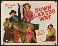 1z122 DOWN LAREDO WAY style B 1/2sh '53 Arizona Cowboy Rex Allen & Koko, Slim Pickens