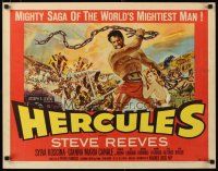 1z176 HERCULES style B 1/2sh '59 great artwork of the world's mightiest man Steve Reeves!