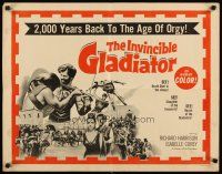 1z204 INVINCIBLE GLADIATOR 1/2sh '63 Richard Harrison is Il Gladiatore Invicibile!