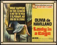 1z234 LADY IN A CAGE 1/2sh '64 Olivia de Havilland, not for the weak, not even for the strong!