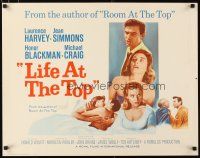 1z249 LIFE AT THE TOP 1/2sh '66 Laurence Harvey with sexy Jean Simmons & Honor Blackman!