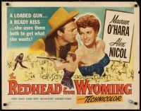 1z363 REDHEAD FROM WYOMING 1/2sh '53 sexy Maureen O'Hara had a weapon for every kind of man!