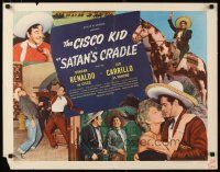 1z387 SATAN'S CRADLE style B 1/2sh '49 Duncan Renaldo as the Cisco Kid & sexy Ann Savage!