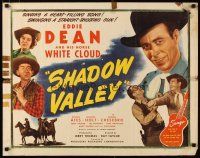 1z398 SHADOW VALLEY 1/2sh '47 tough singing cowboy Eddie Dean, song-filled, action-thrilled!