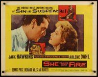 1z400 SHE PLAYED WITH FIRE 1/2sh '58 Arlene Dahl gets what she wants when she doesn't get burned!