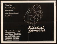 1z425 STARDUST MEMORIES 1/2sh '80 directed by Woody Allen, cool star constellation art!