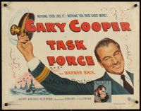1z444 TASK FORCE 1/2sh '49 great image of Gary Cooper in uniform with his hands in the air!