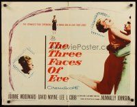 1z451 THREE FACES OF EVE 1/2sh '57 David Wayne, Joanne Woodward has multiple personalities!