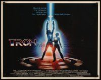 1z459 TRON 1/2sh '82 Walt Disney sci-fi, Jeff Bridges in a computer, cool special effects!