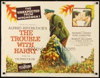 1z460 TROUBLE WITH HARRY 1/2sh '55 Alfred Hitchcock, Edmund Gwenn, Forsythe, Shirley MacLaine
