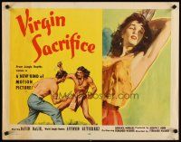 1z480 VIRGIN SACRIFICE 1/2sh '59 classic sexiest artwork image of half-dressed female!