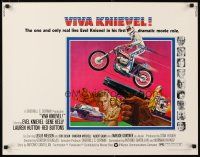 1z481 VIVA KNIEVEL 1/2sh '77 best artwork of the greatest daredevil jumping his motorcycle!
