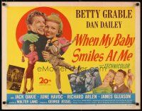 1z488 WHEN MY BABY SMILES AT ME 1/2sh '48 image of sexy Betty Grable & Dan Dailey!