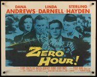 1z504 ZERO HOUR 1/2sh '57 Dana Andrews, Linda Darnell, Sterling Hayden, parodied in Airplane!