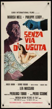 1z798 DEVIL'S RANSOM Italian locandina '70 Ciriello art of sexy naked bound Marisa Mell!