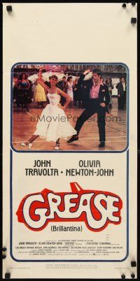 1z821 GREASE Italian locandina '78 John Travolta & Olivia Newton-John classic musical!