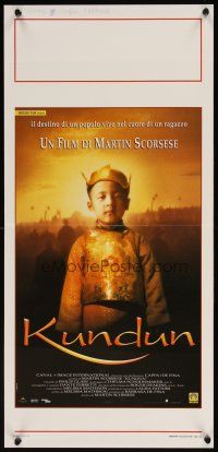 1z845 KUNDUN Italian locandina '98 Martin Scorsese, the 14th Dalai Lama of Tibet, China!